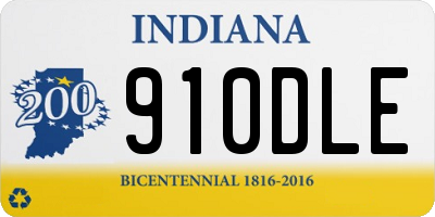 IN license plate 910DLE