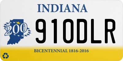 IN license plate 910DLR