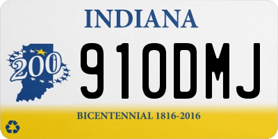 IN license plate 910DMJ