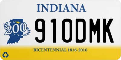 IN license plate 910DMK