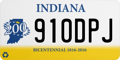 IN license plate 910DPJ