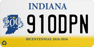 IN license plate 910DPN