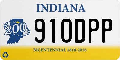 IN license plate 910DPP
