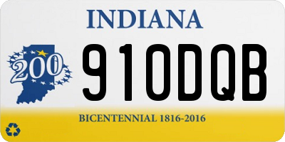 IN license plate 910DQB