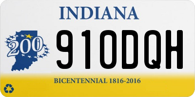 IN license plate 910DQH