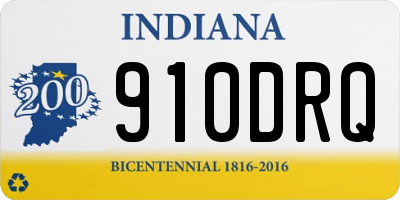 IN license plate 910DRQ