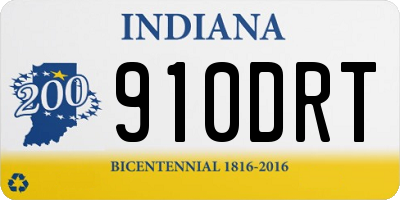 IN license plate 910DRT