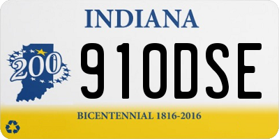 IN license plate 910DSE