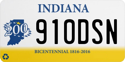 IN license plate 910DSN