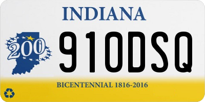 IN license plate 910DSQ