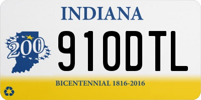 IN license plate 910DTL
