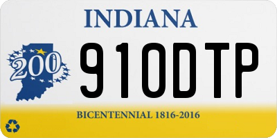 IN license plate 910DTP