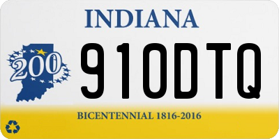 IN license plate 910DTQ