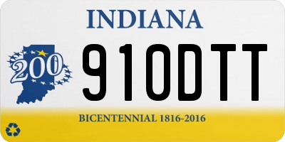 IN license plate 910DTT