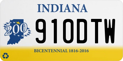 IN license plate 910DTW
