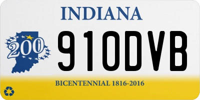 IN license plate 910DVB