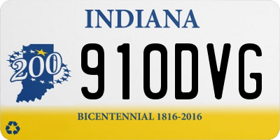 IN license plate 910DVG