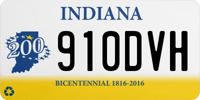 IN license plate 910DVH