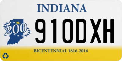 IN license plate 910DXH