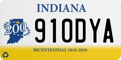 IN license plate 910DYA