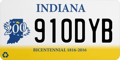 IN license plate 910DYB