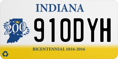 IN license plate 910DYH