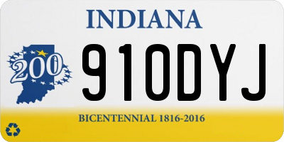 IN license plate 910DYJ