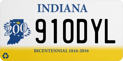 IN license plate 910DYL