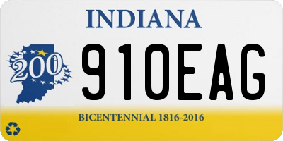 IN license plate 910EAG