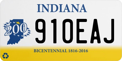 IN license plate 910EAJ