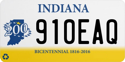 IN license plate 910EAQ