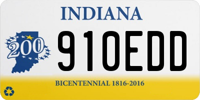 IN license plate 910EDD