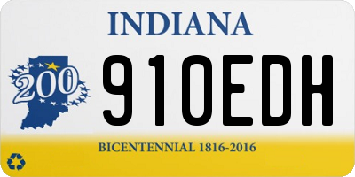 IN license plate 910EDH