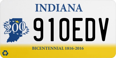 IN license plate 910EDV