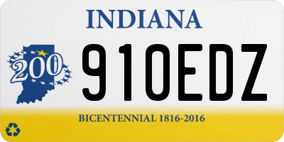 IN license plate 910EDZ