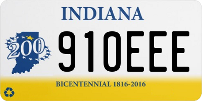 IN license plate 910EEE