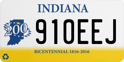 IN license plate 910EEJ