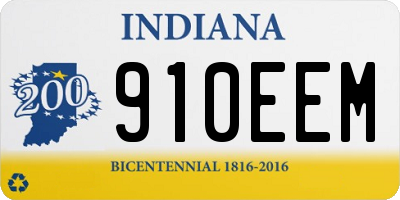 IN license plate 910EEM