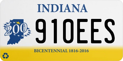IN license plate 910EES