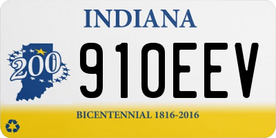 IN license plate 910EEV