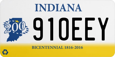 IN license plate 910EEY