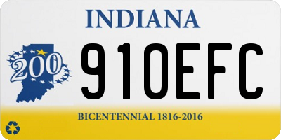 IN license plate 910EFC