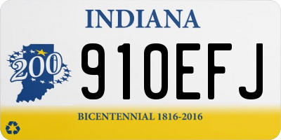 IN license plate 910EFJ