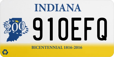 IN license plate 910EFQ