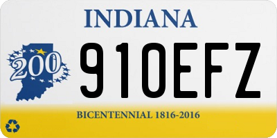 IN license plate 910EFZ