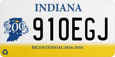 IN license plate 910EGJ