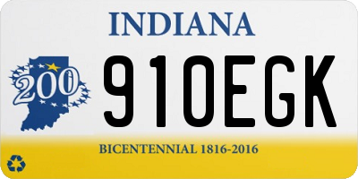 IN license plate 910EGK