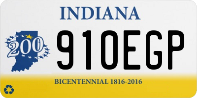 IN license plate 910EGP