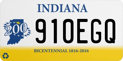 IN license plate 910EGQ