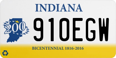 IN license plate 910EGW